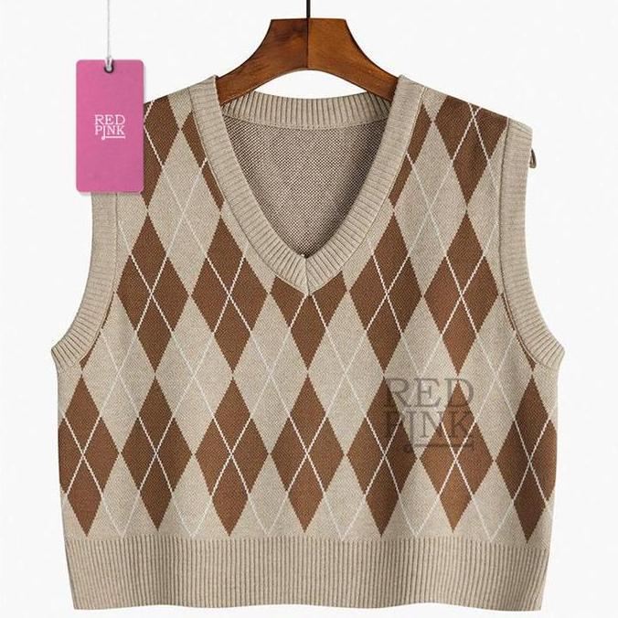 [ RedPink ] Rompi Baju Outter Mix Match Outfit Vest Casual Street Women Modern Kekinian Korean Style