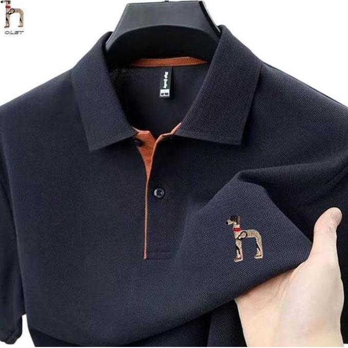 OLET Polo Shirt Pria Premium Nyaman dan Serbaguna Baju Kaos Pria Polos lengan pendek Kaos Polo Desai