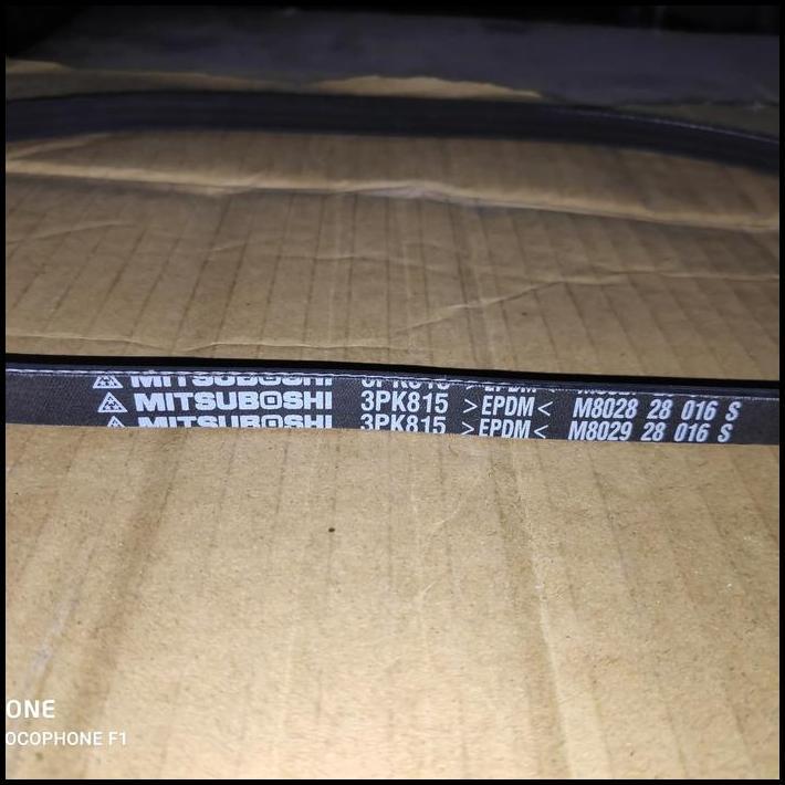 TERLARIS MITSUBOSHI FAN BELT 3PK815 EPDM TALI KIPAS FANBELT 3PK 815 ESTEEM 1.3 