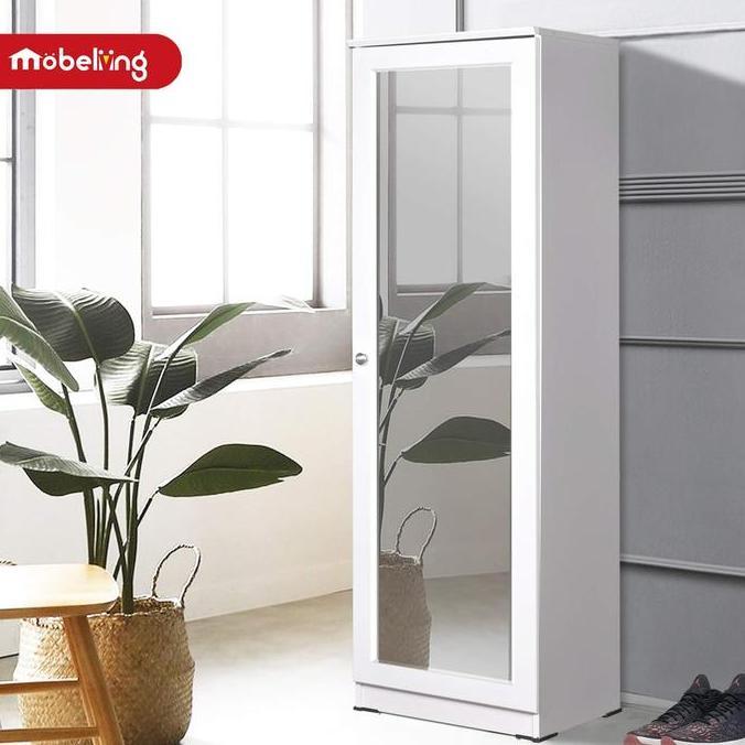 Grosir Mobeliving - Rak Sepatu Kaca - Furniture Tempat Sepatu Minimalis