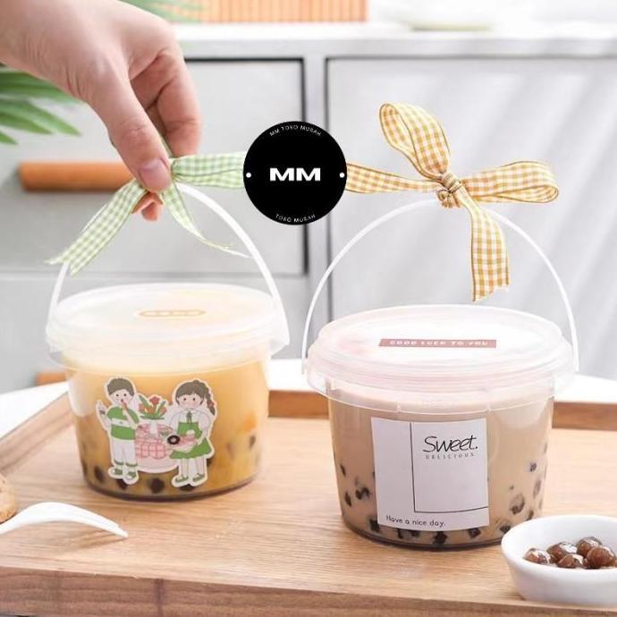 10pc 300ml PREMIUM ember dessert jar toples box dessert minuman gelato