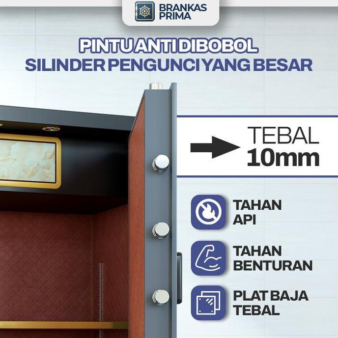 BEBAS ONGKIR - [BERGARANSI] BRANKAS ANTI API & AIR BESAR BAJA 100 - 150CM SAFETYBOX BRANGKAS UANG DA