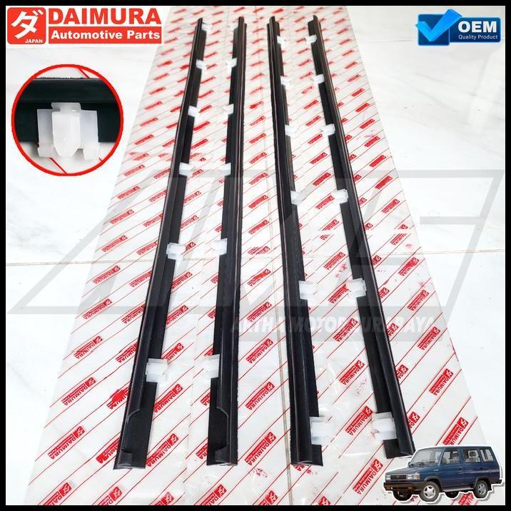 DISKON KARET PELIPIT LIST LIS KACA WEATHER STRIP KIJANG SUPER GRAND EXTRA EKSTRA DEPAN SET 