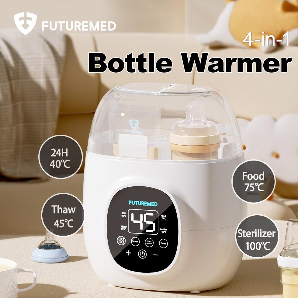 FUTUREMED Penghangat Botol Ganda Cerdas Sterilizer Botol Bayi Penghangat ASI Dan Susu Bayi