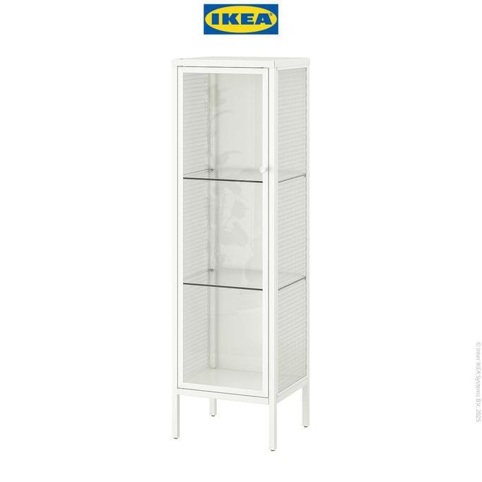 Murah Ikea Baggebo Lemari Pajangan Dengan Pintu Kaca 34X30X116 Cm