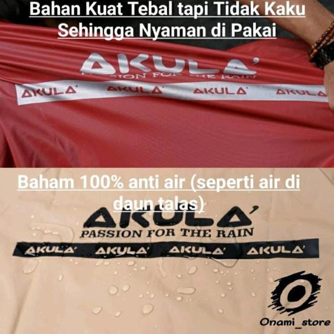 Jas Hujan Anti Robek Pria Wanita Dewasa Raincoat Bahan Parasit Pvc Karet By Akula Terlaris Mantel