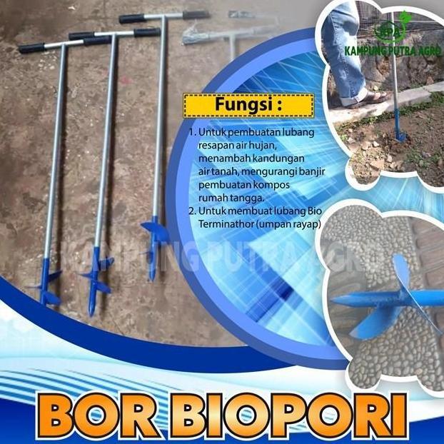 Soon- Bor Biopori Spiral Alat Pelubang Tanah Bor Tanah