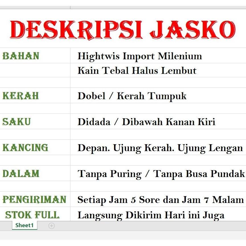 ZELVIERAS JASKO POLOS JAS KOKO PAKAIAN MUSLIM / JAS PRIA DEWASA / JASKO PRIA DEWASA / JASKO REMAJA L
