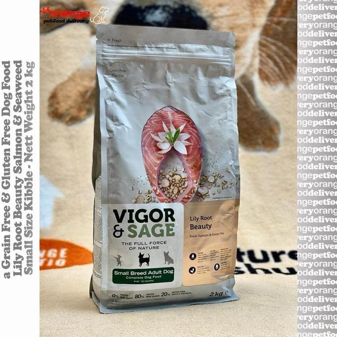Enimal- Vigor & Sage Lily Root Beauty Salmon & Seaweed Small Breed Adult 2 Kg - Low Sensitivity Heal