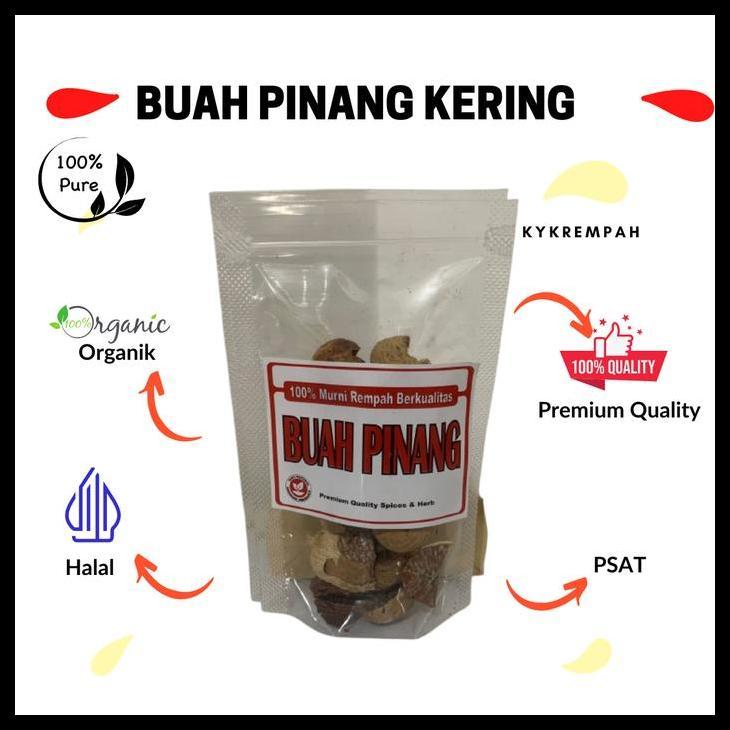 Terbaru|Best Seller Buah Pinang Iris Kering / Pinang Iris [ 50 Gram]