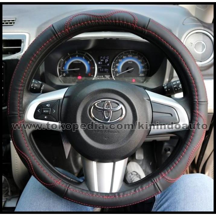 TERBARU SARUNG STIR / COVER STIR KULIT ASLI TOYOTA RAIZE 