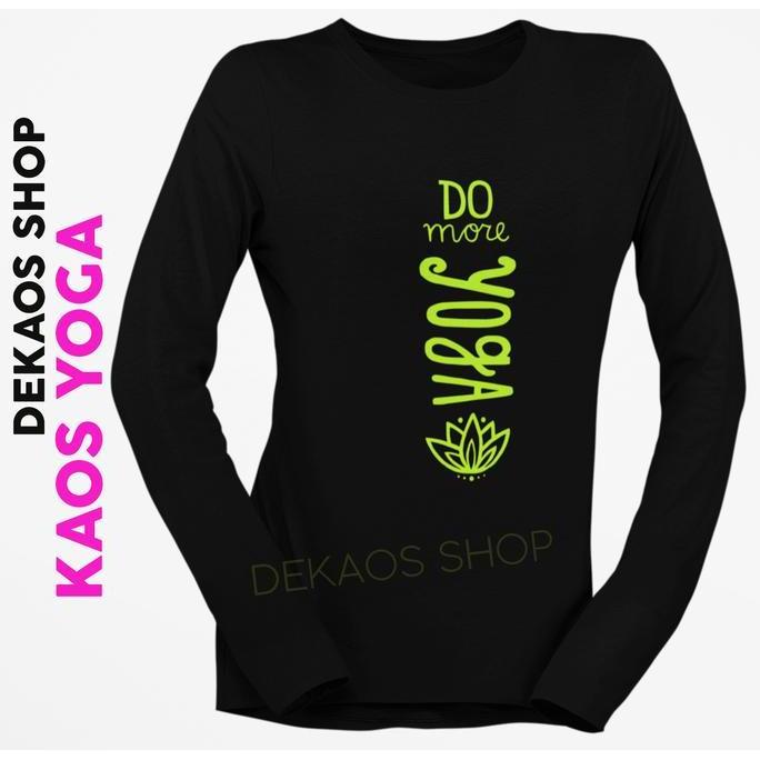 Fitto- Kaos Yoga Wanita / Kaos Lengan Panjang Yoga / Baju Yoga Wanita / Tshirt Yoga Wanita / Atasan 