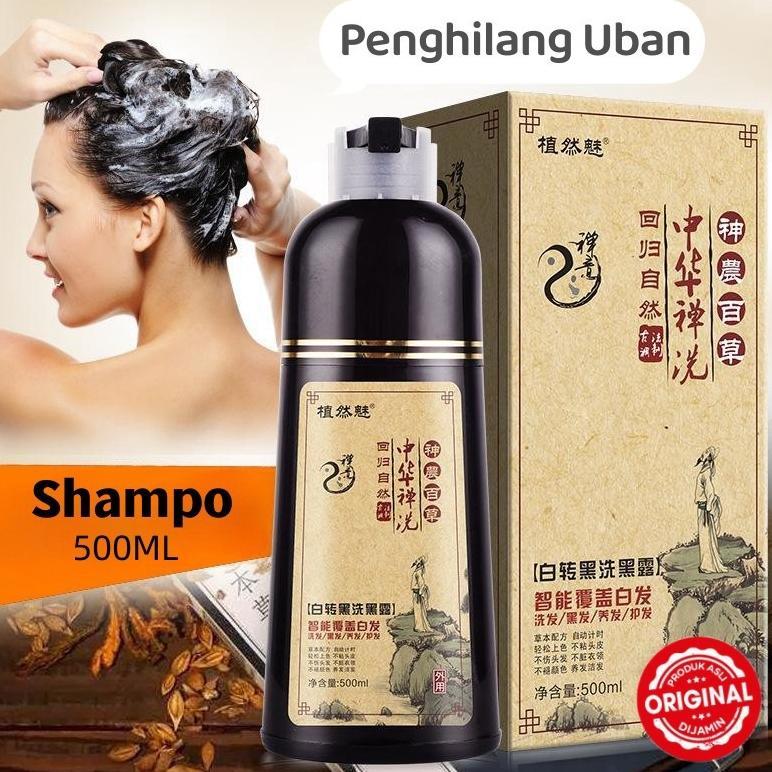 NEW COD ORIshampoo uban Sampo Penghitam Rambut Uban Shampo Penghilang Uban Shampoo Pewarna Rambut Sa