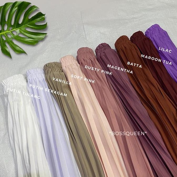 Subordinate- Rok Plisket Pendek 7/8 Wanita Model Payung / Rok Plisket Mayung Pendek / Rok Kerja Dewa