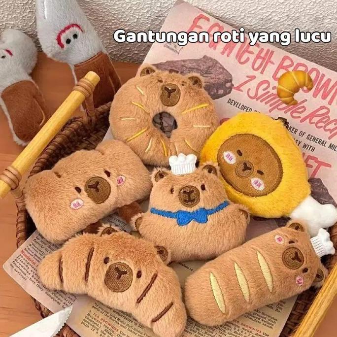 BERKUALITAS - LAVIA Gantungan Roti Lucu Boneka Croissant Aksesoris Gantungan Tas Boneka Imut untuk T