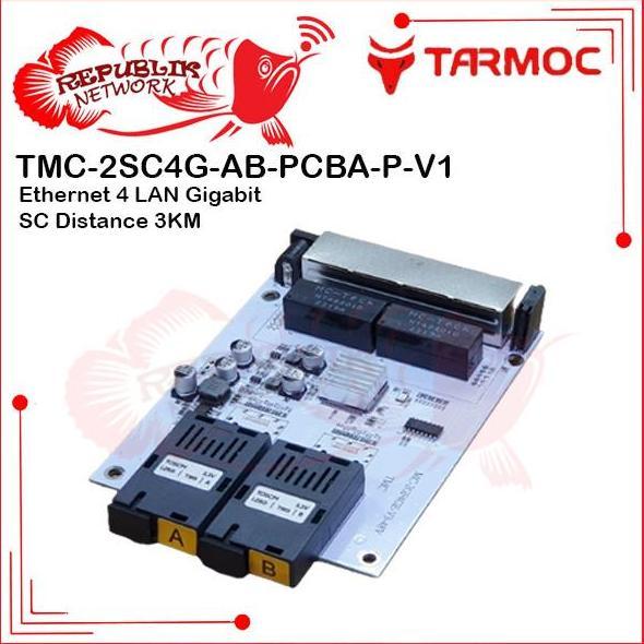 Tarmoc TMC-2SC4G-AB-PCBA-P-V1 | Media Converter 2 FO 4 LAN Gigabit POE