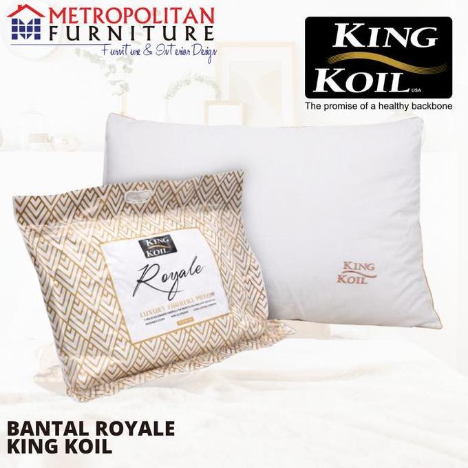 SUPER HEMAT - Bantal KING KOIL Royale Pillow Gold Polyester Fiberfill KingKoil Ori