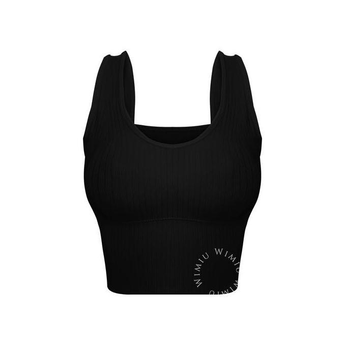 Fitto- Wimiu Tanktop Tank Top Crop Top Sport Bra Bh Sport Bh Wanita Singlet Busa 100048