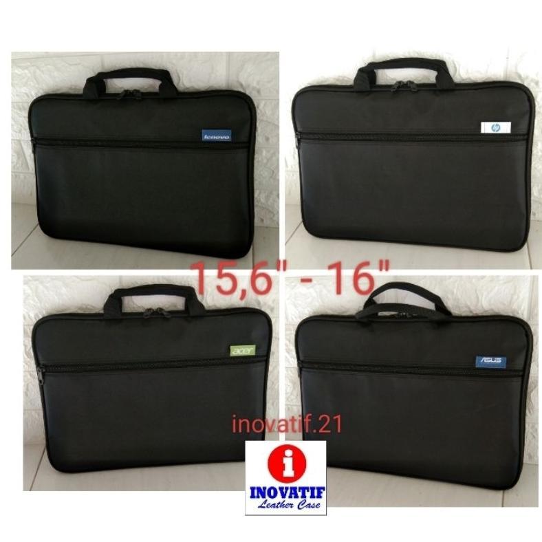 Termurah / Hot Sale Tas Laptop 15,6" - 16"  Logo/Merk Asus. Lenovo. Hp. Acer. Dell. Rog. Polos (Baha