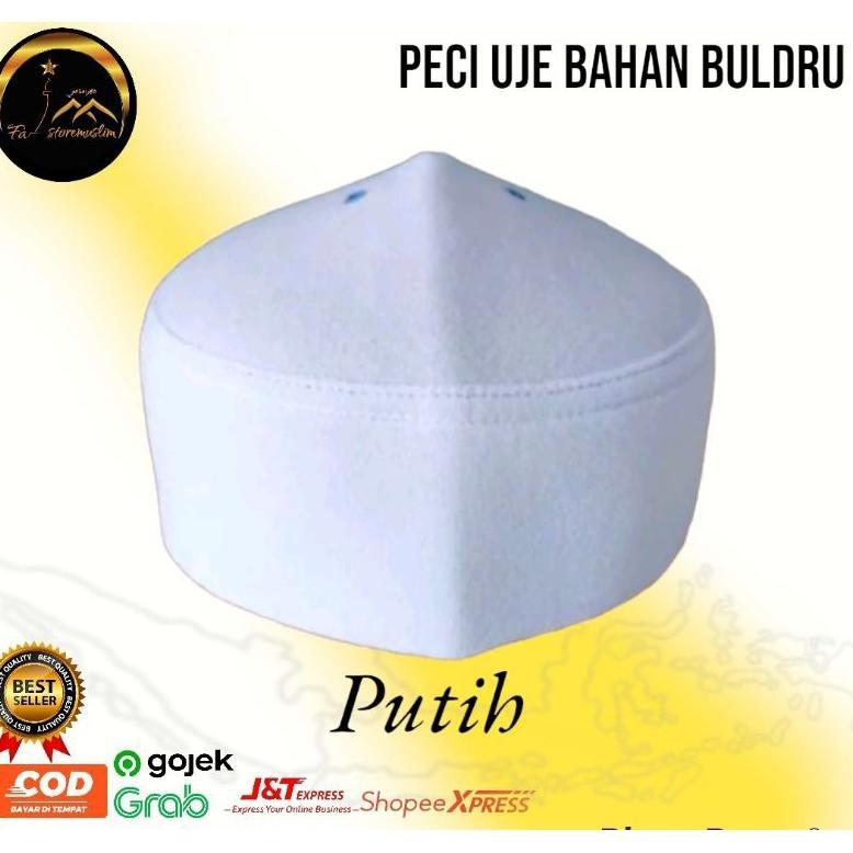Cuci Gudang  Peci Uje / Peci Mesir / Peci Polos / Peci Putih Peci Polos Hitam Kopiah Songkok