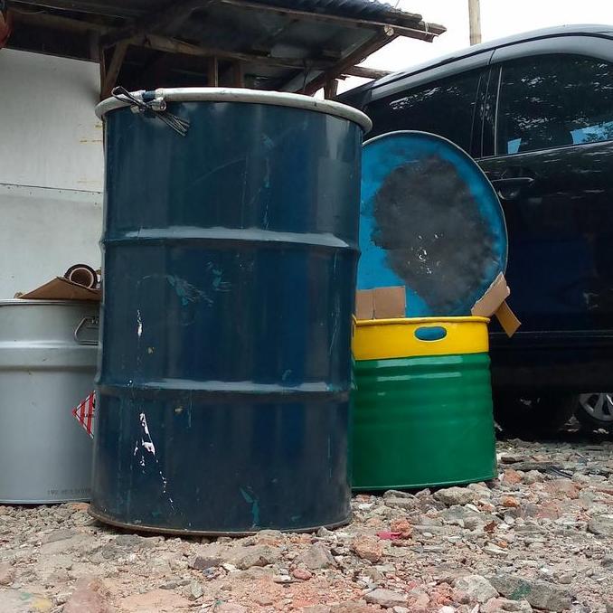 PROMO - Drum besi kapasitas 200 liter/tong sampah/drum oli/drum murah/drum bakar