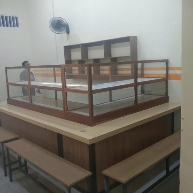 Terlaris Paket Usaha Meja Warung Makan+Etalase