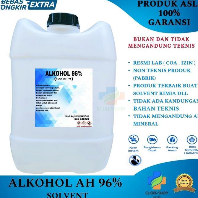 BEST PRICE - Alkohol 96% 20 liter / alkohol 96% 20 liter PELARUT SOLVENT NON FOOD