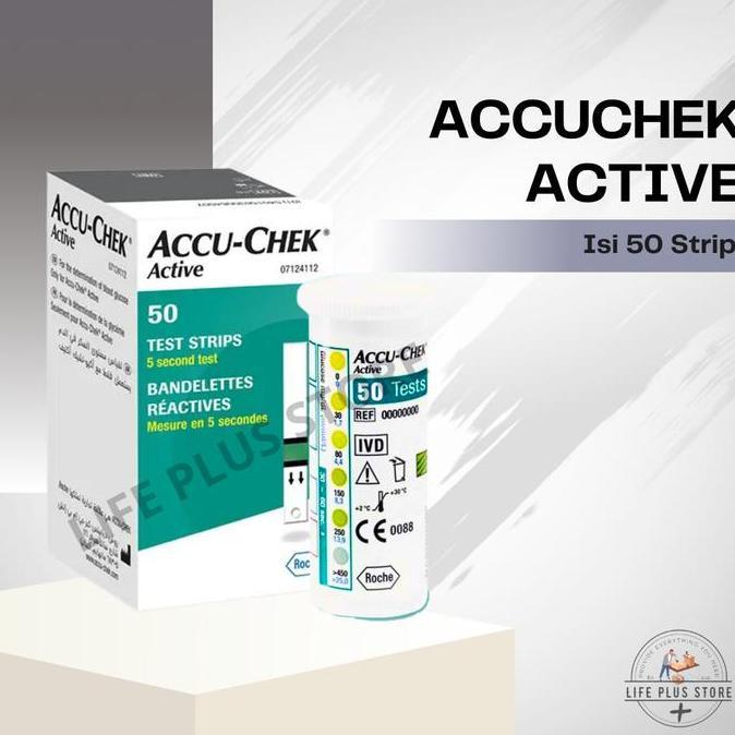 Accu-Chek Active Strip Cek Tes Gula Darah Isi 50 Accuchek