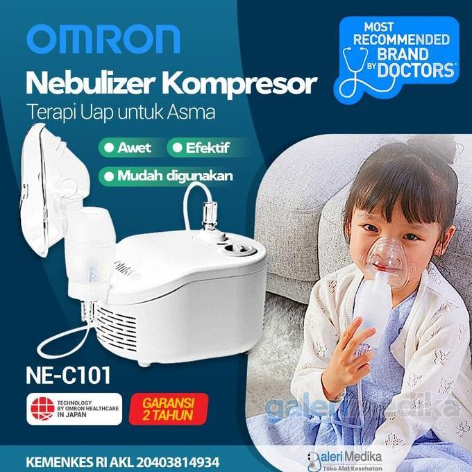 Nebulizer Omron NE-C101 / Alat Uap Pernafasan / Alat Inhalasi Omron