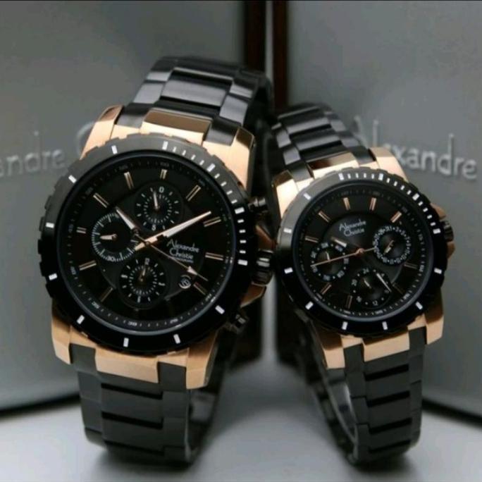 Terlaris Jam Tangan Couple Alexander Christie Ac 6141 Orinal Best Seller