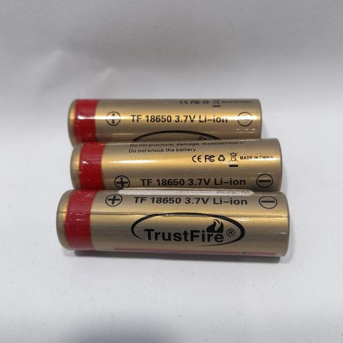 GHUNZING Trustfire baterai 18650 battery lithium ion 3,7 volt