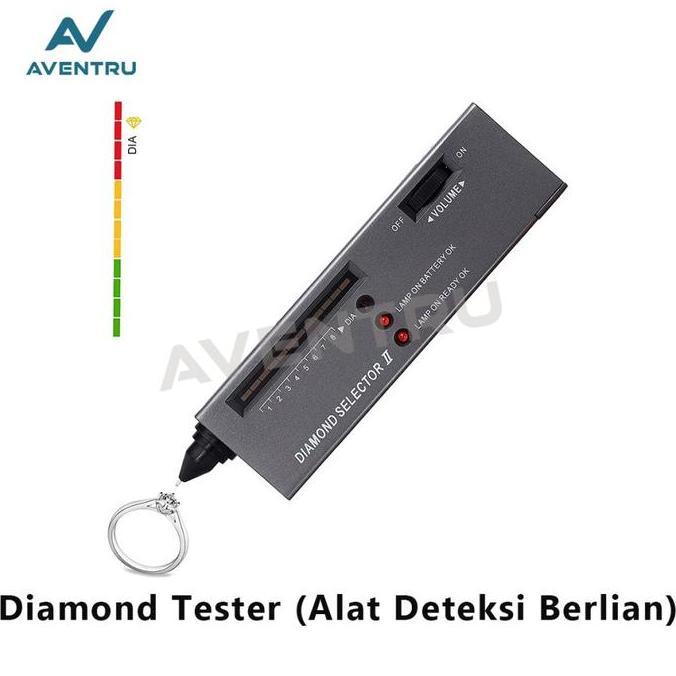 ESOKUIKI Alat Tes Test Deteksi Berlian Asli Diamond Selector II Tester