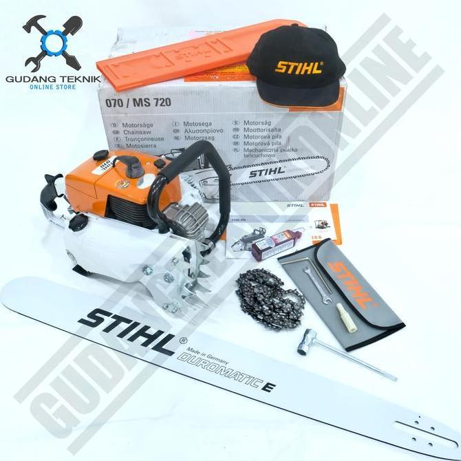 PIXKO Chainsaw STIHL MS070 36" / Mesin Gergaji Kayu Chainsaw STIHL MS 070 36 Inch - Mesin Gergaji Po