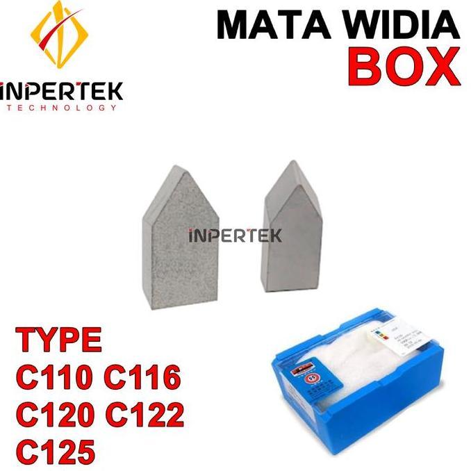 RXT Mata Widia C122 YG6 Pahat Bubut Tip C 122 YG 6 Cemented Carbide BOX
