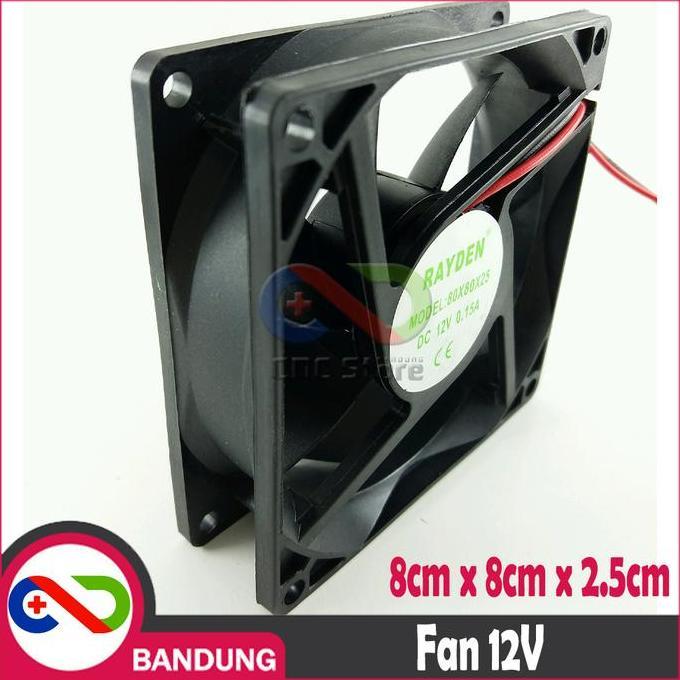 URCHILEST FAN DC 12 VOLT 8x8x2.5CM FAN DC