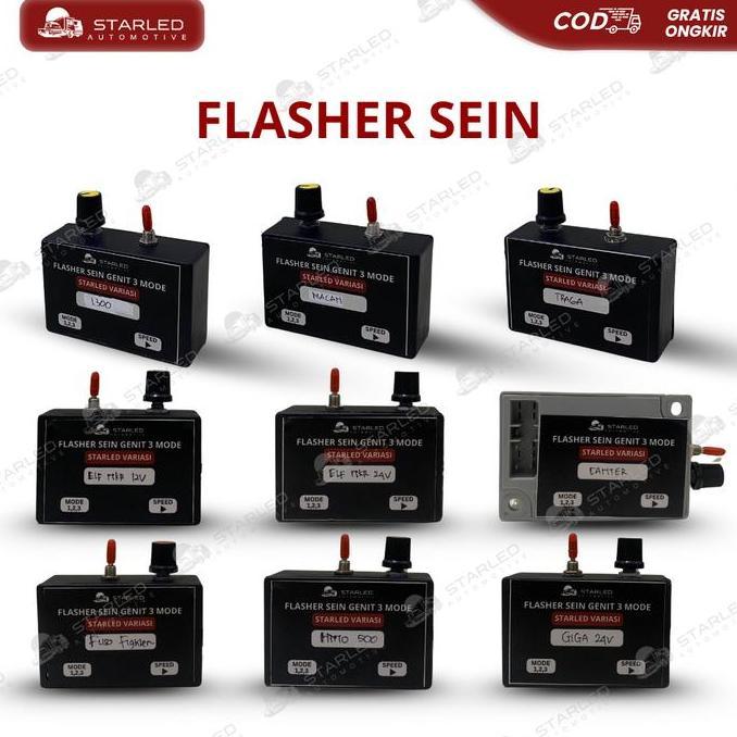 NOICHERS Flasher Sen Sein Genit 3 Mode Canter Grandmax L300 Traga Flasher Sein Sudah Plus Socket PNP