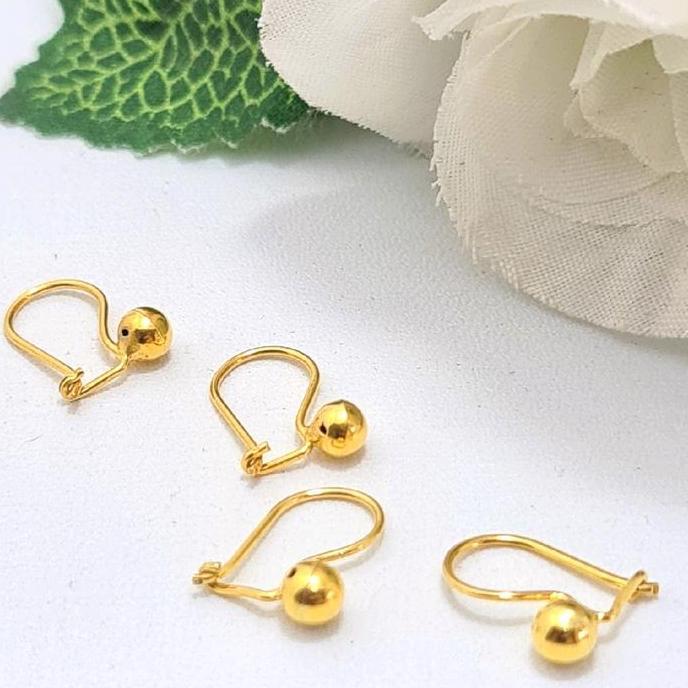 anting desi pentol bayi emas muda