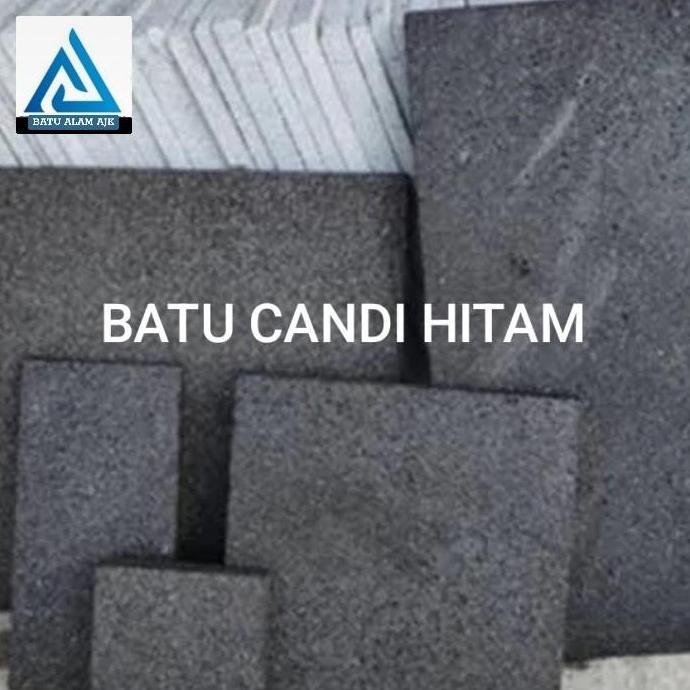 BATU ALAM CANDI HITAM UKURAN 10 X 20,20X20,15 x 15, 15X30, 20X40,30 x 30, 30X 60 LA