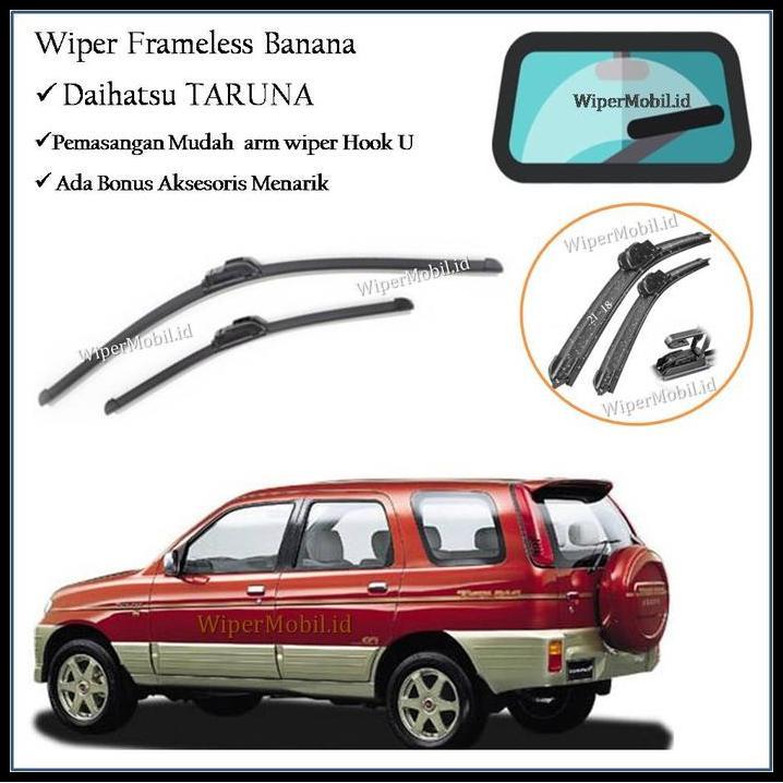 HOT DEAL WIPER KACA MOBIL DAIHATSU TARUNA 1999 2000 2001 2002 2003 2004 BANANA 