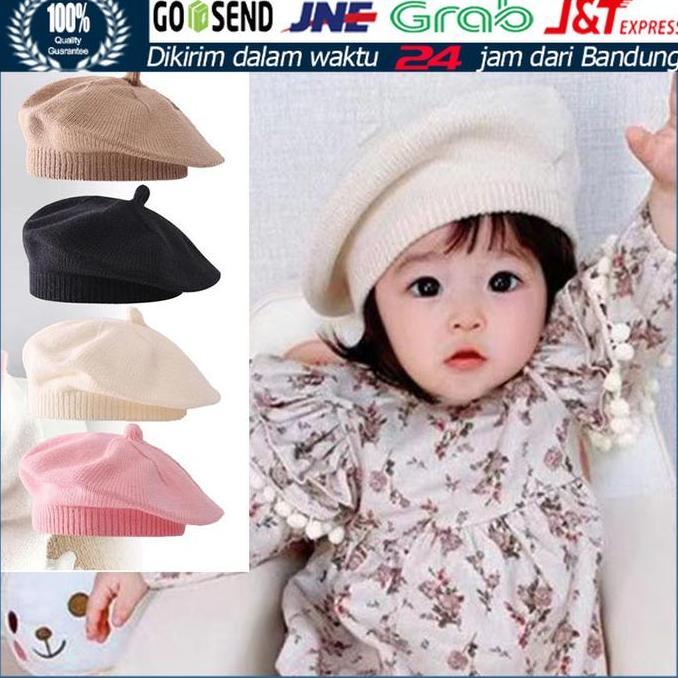 Topi Beret Bayi Anak Perempuan Style Korea / Baby Beret Hat Korean