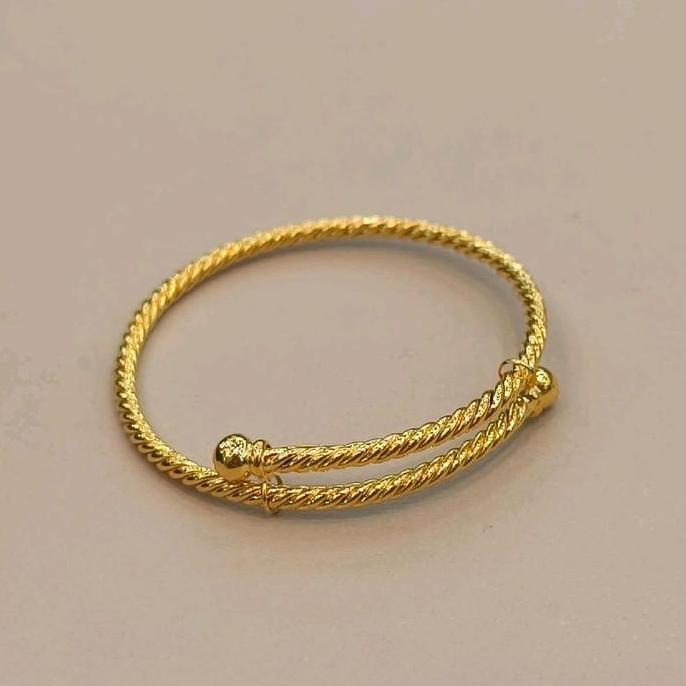 GELANG SESER BABY LILIT TERANG JAYA emas kuning 700/16K