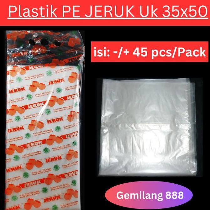 Confezione- Kantong Plastik Pe Bening Uk 35X50, Plastik Bening, Plastik Sayur