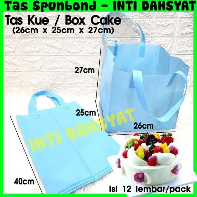Confezione- Tas Kue / Box Cake Spunbond Goodie Bag Size 25 (Isi 12Lembar) Murah