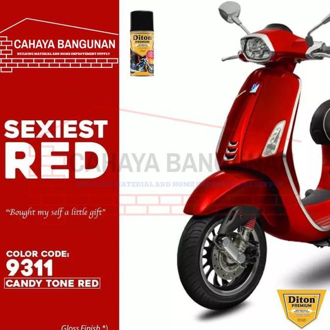 Attrezzo- Pylox Diton Premium Candy Tone Red 9311 Candy Candi Merah Transparan