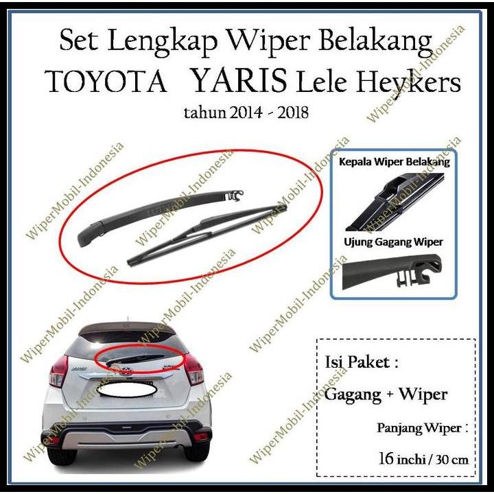 TERBARU REAR WIPER BELAKANG TOYOTA YARIS 2014 2015 2016 2017 
