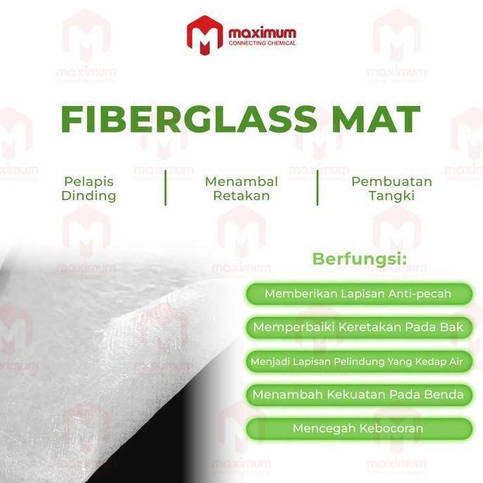 Attrezzo- Serat Fiber Aquaproof - Fiberglass Matt - Fiber Glass Mat 1 Roll