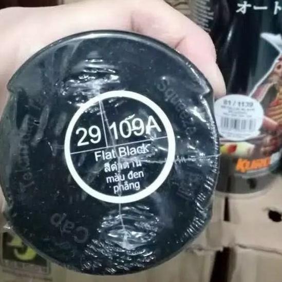 Attrezzo- Pilox Samurai Paint 109A Flat Black / Hitam Doff / Hitam Dop (400Ml)