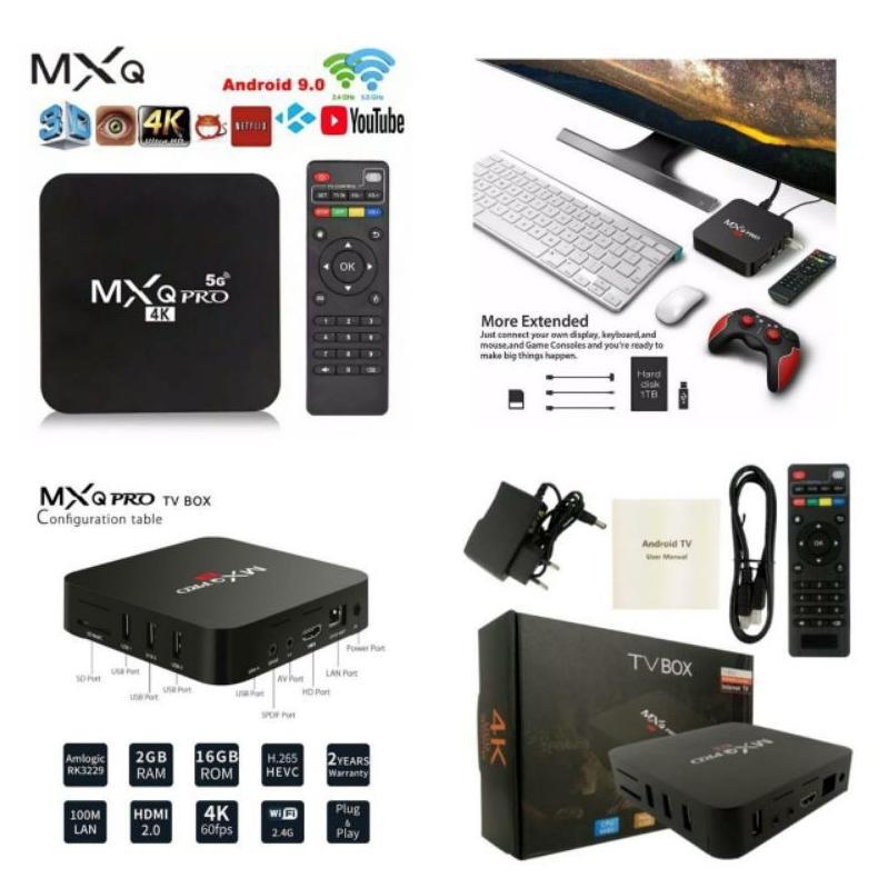 Androit Tv Box Mx9 Quard Core 2Gb+16Gb Hdmi Sd Slot  Tv Set-Top Box Media Player