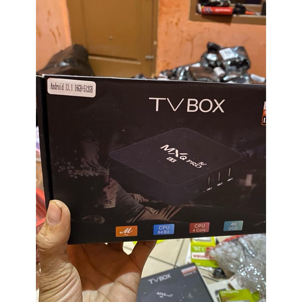 Mxq Pro Tv Box Android 10.1 Smart Set Top Box Ram 16Gb+512Gb Media Player Indihome Vs Vcbg