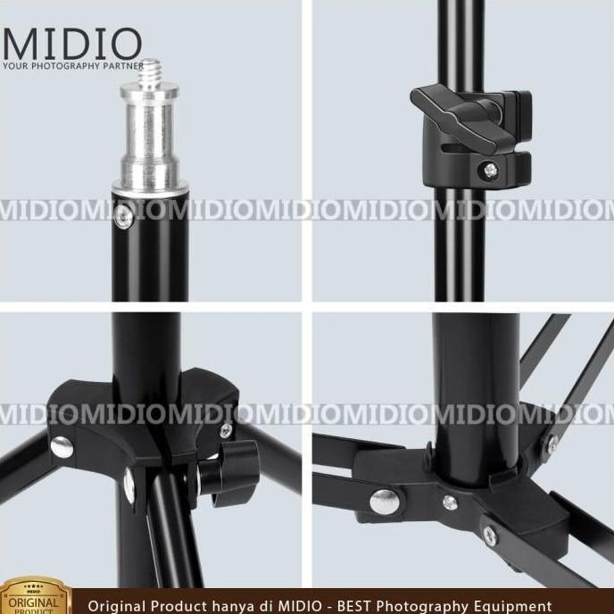 Nascosta- Tripod Light Stand Studio Foto Midio Tinggi Maksimal 3 Meter Lighting Camera